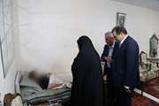 دیدار معاون تعاون و امور اجتماعی بنیاد شهید و امور ایثارگران مرکز با جانباز سرافراز جنگ تحمیلی سوم در تبریز