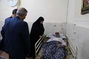 عیادت معاون تعاون و امور اجتماعی بنیاد شهید و امور ایثارگران از جانباز بصیر